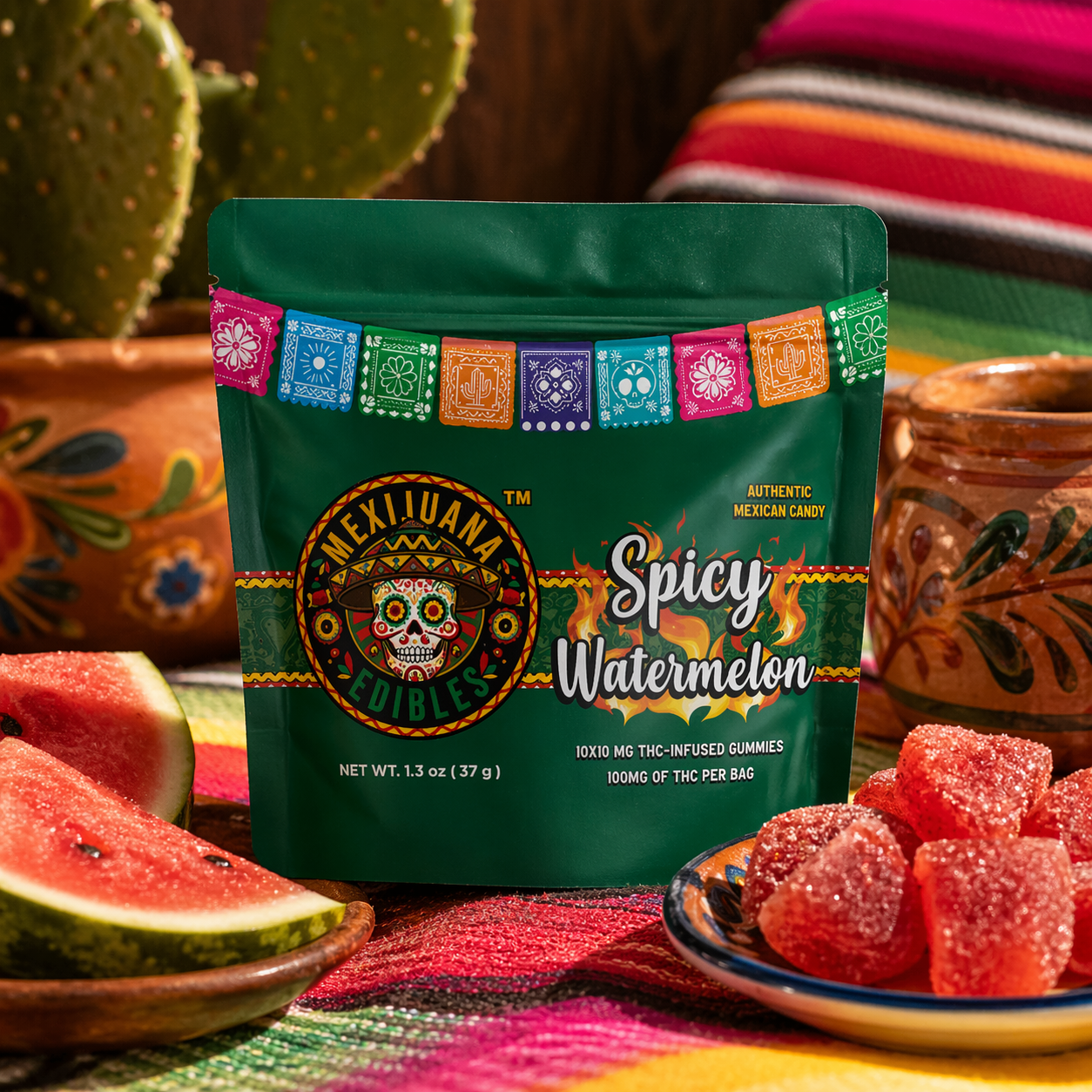Mexijuana Edibles - Illinois Spicy Watermelon Gummies