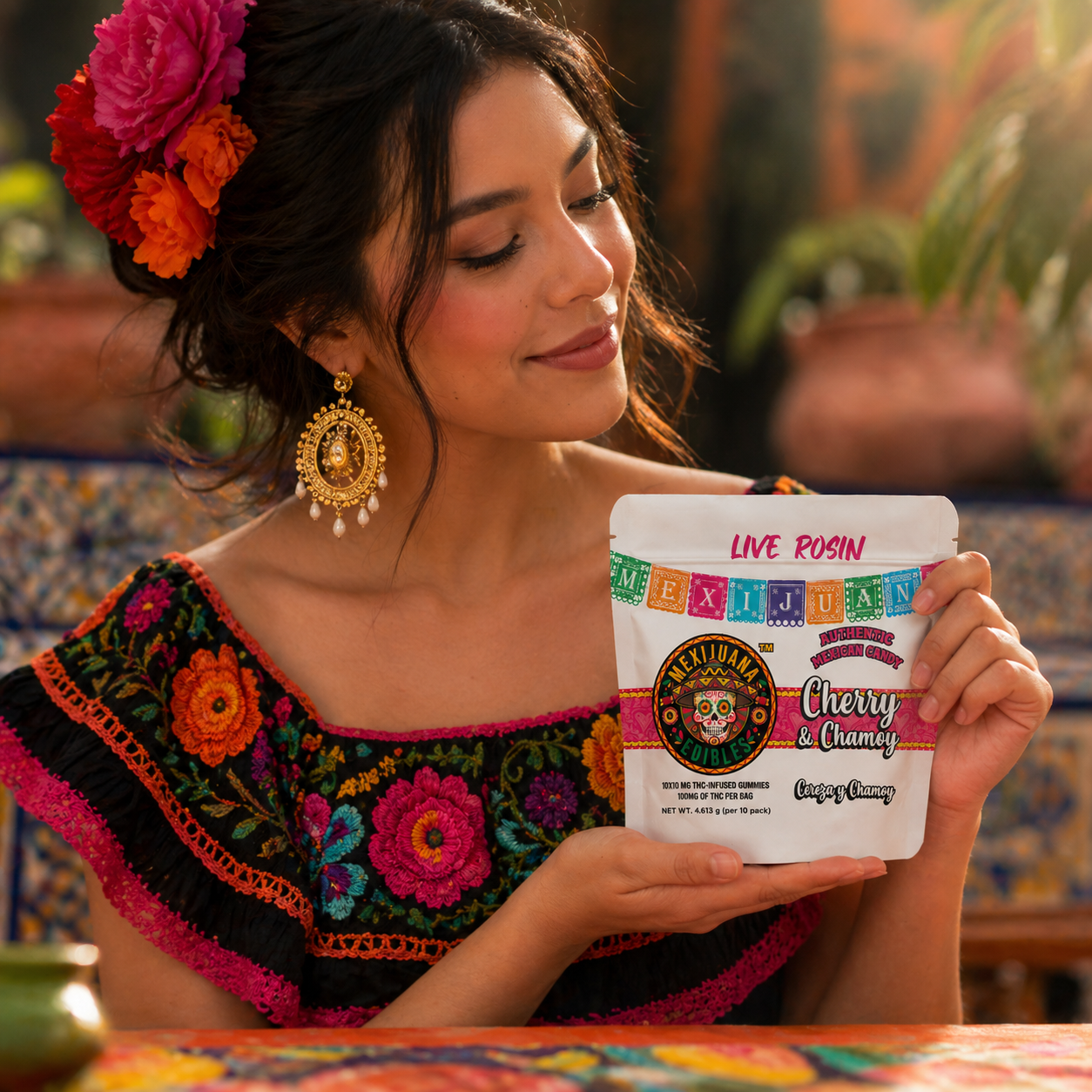 Mexijuana Edibles - Cherry Chamoy Gummy 2