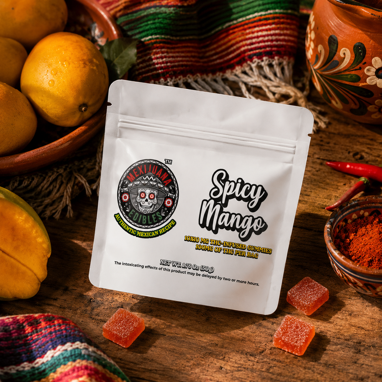 Chamoy Mango Gummy - NJ - Mexijuana Edibles