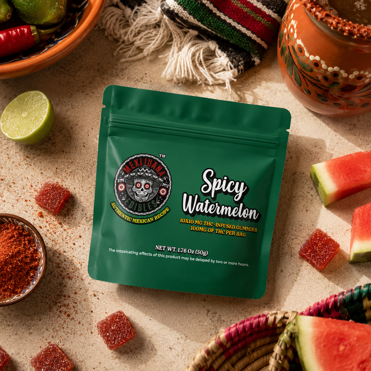 Chamoy Watermelon Gummy - NJ - Mexijuana Edibles 2
